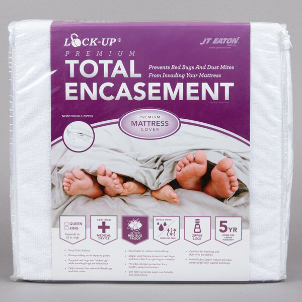 JT Eaton 81KGENC Premium King Size Bed Bug Proof Mattress Cover