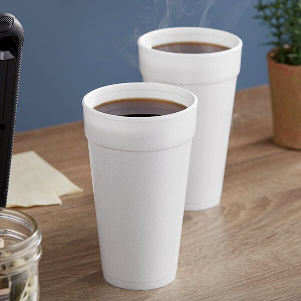 Dart 20 oz. Styrofoam Cups (25/Pack) - WebstaurantStore