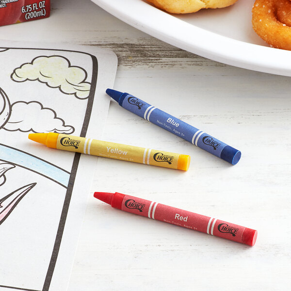 Kids' Restaurant Crayons (3 Pack) 100/Case