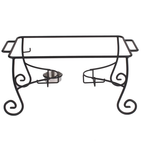 American Metalcraft CF1 Full Size Wrought Iron Ornate Chafer Stand