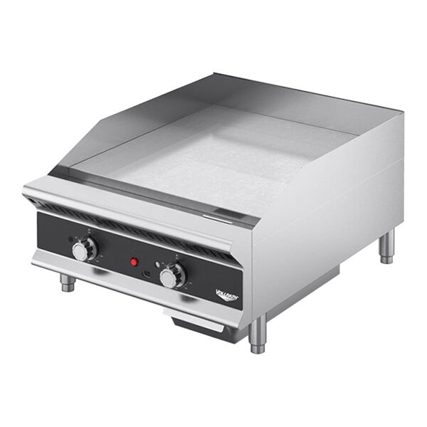 A Vollrath Cayenne heavy duty countertop gas griddle with thermostatic controls.