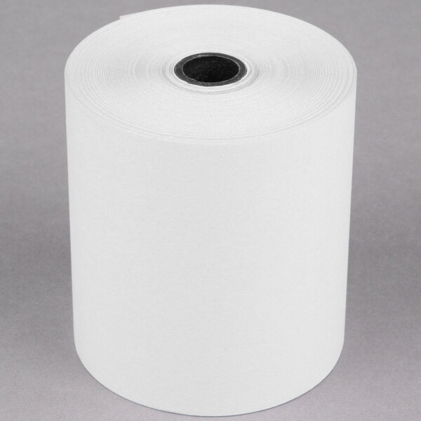 Point Plus 3" x 90' Carbonless 2Ply Cash Register POS Paper Roll Tape 5/Pack