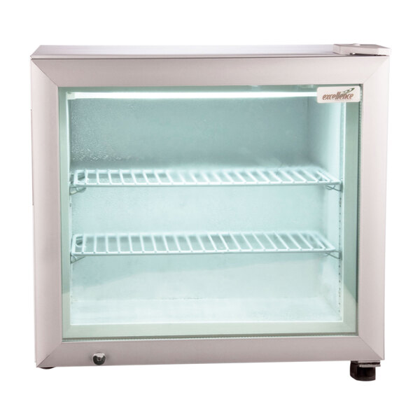 Excellence CTF2HC White Countertop Display Freezer with Swing Door 1