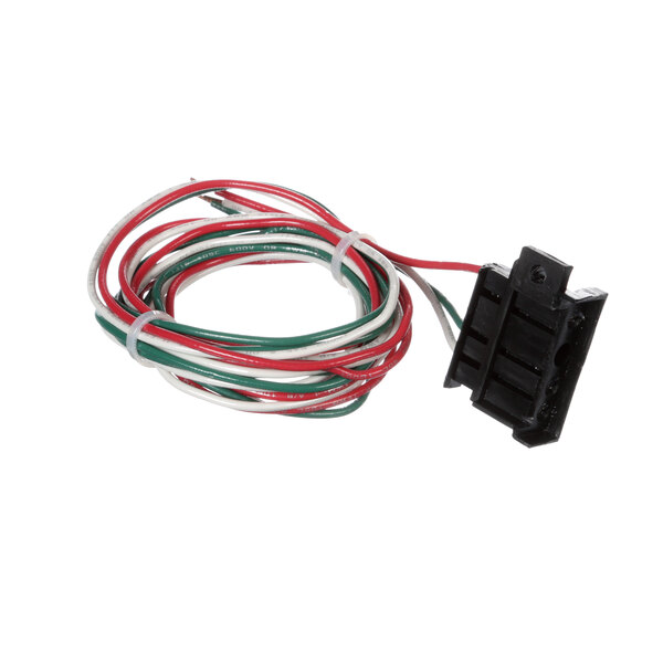 A Master-Bilt receptacle with red, white, and green wires.