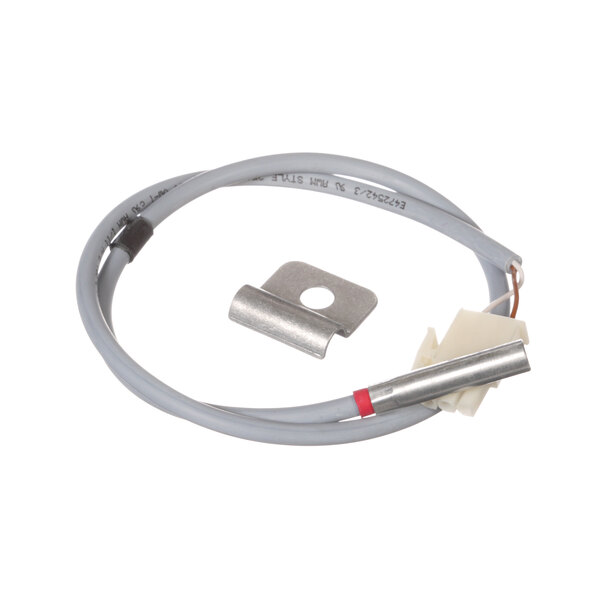 The Meiko 9640338 temperature probe with a grey cable and metal clip.