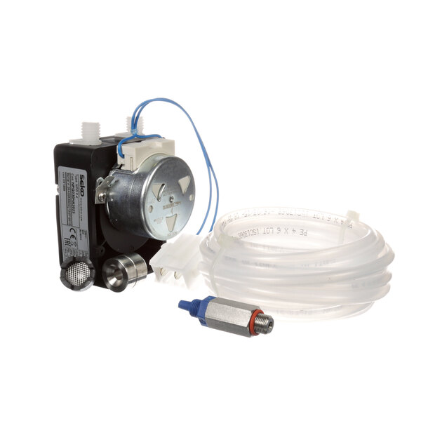 An Electrolux Dito Peristaltic pump with a wire and tube attached