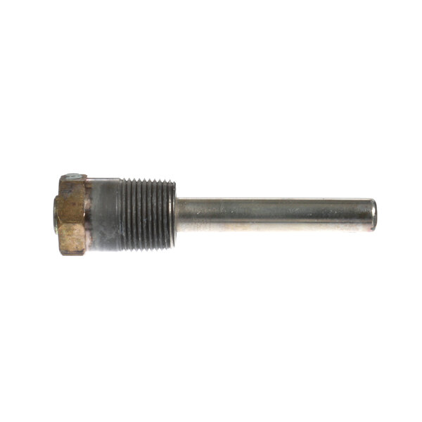 A close-up of an A.O. Smith thermocouple with a metal screw.