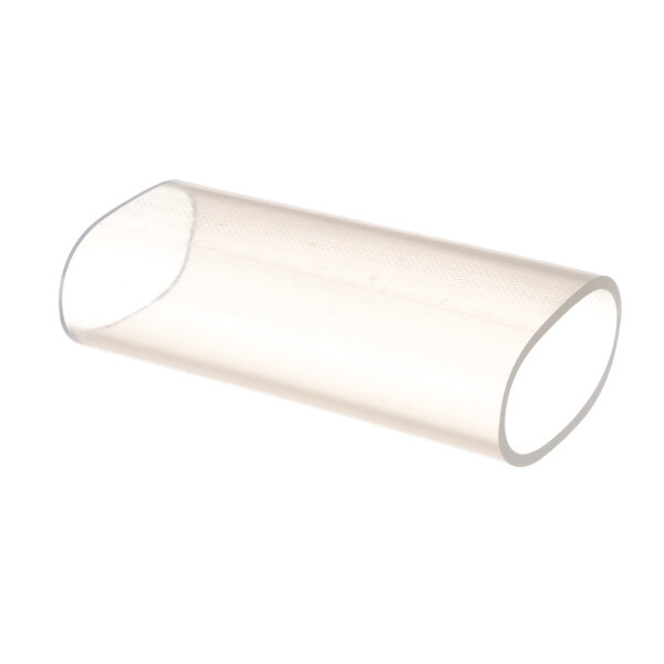 A clear tube with a white background.