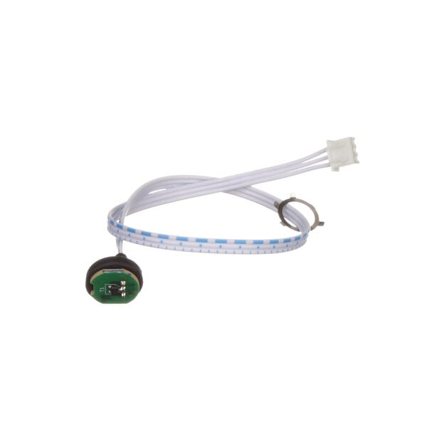 A white and blue cable with a connector for a Hamilton Beach Jar Sensor.