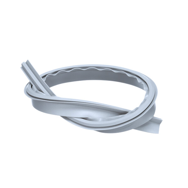 A grey rubber wiper strip with a curved edge.