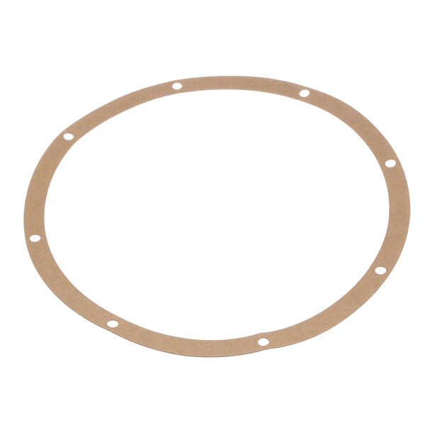 A circular white Somat gasket with holes.