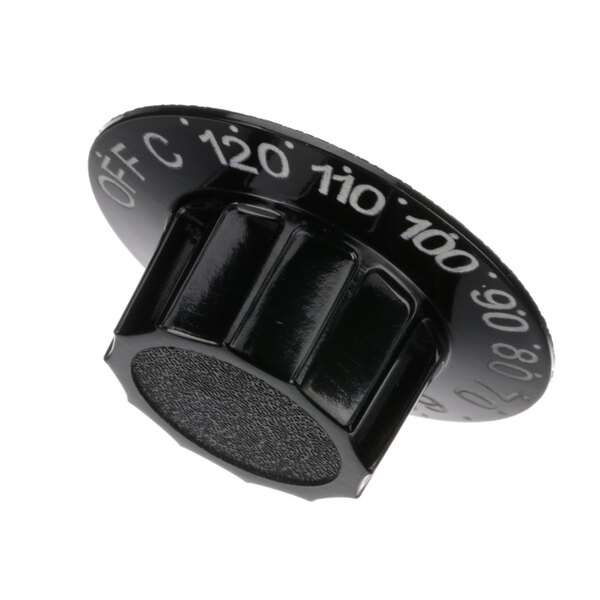 A black Antunes knob with white text that says "100"