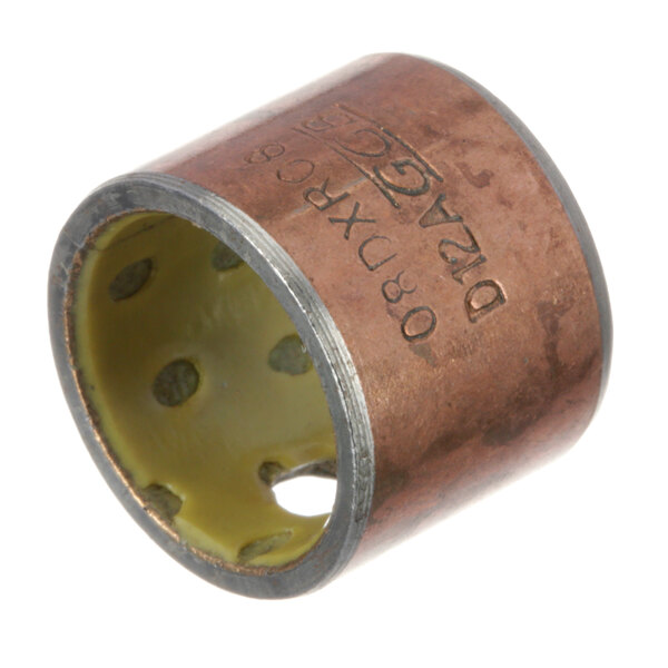 A metal cylinder with a hole in it.