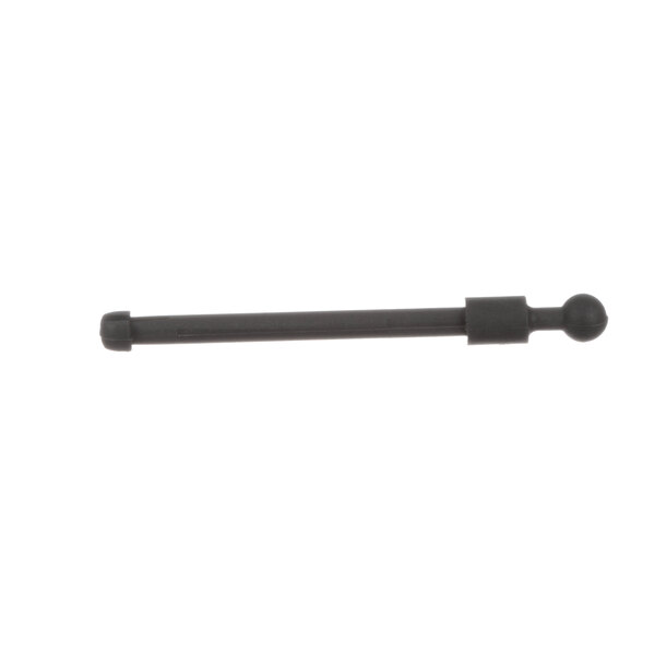 A close-up of a black Hobart rod with a small black knob on the end.