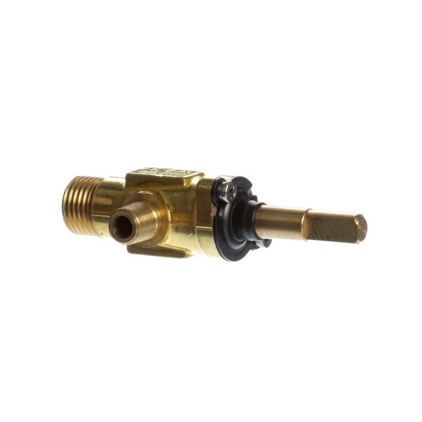 An Electrolux Professional gas trap with a gold and black metal valve handle.