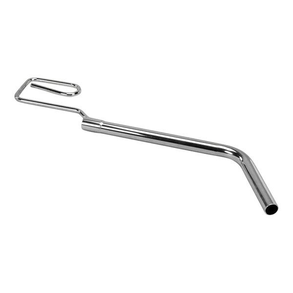 A Pitco stainless steel metal tube with a curved handle.