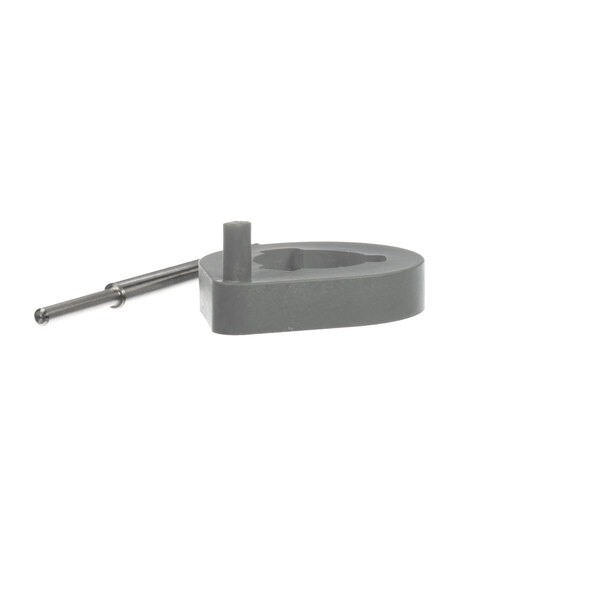 A grey metal Robot Coupe Blade Tool Bar with a thin stick on top.