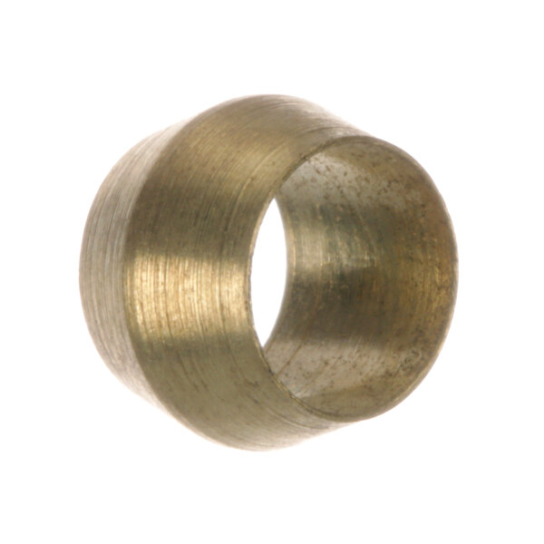A brass barrel compression ring.