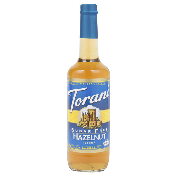 Torani 750 mL Sugar Free Hazelnut Flavoring Syrup