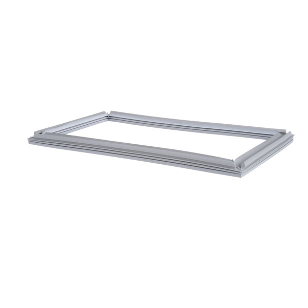 A white rectangular gasket with a metal frame.