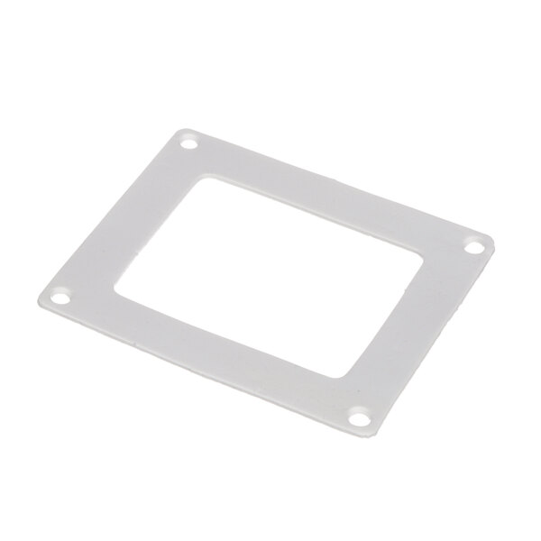 A white rectangular frame with a white center with holes.