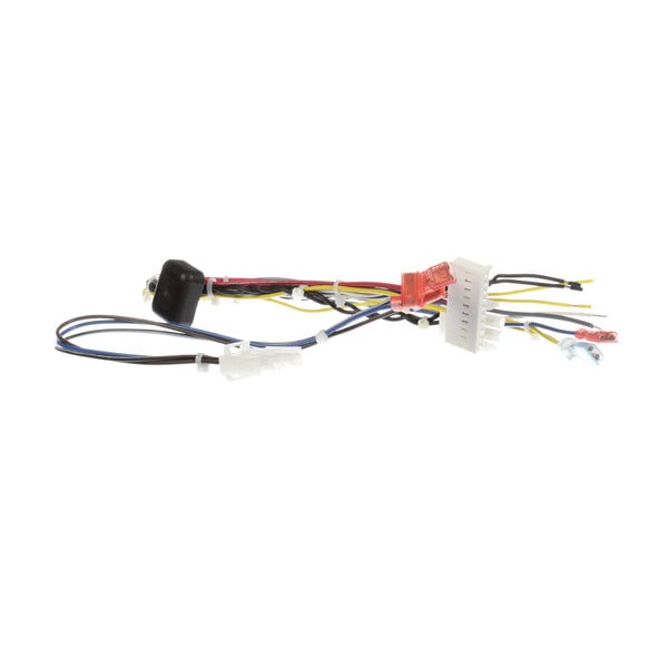 A Pitco wiring harness with several colored wires.