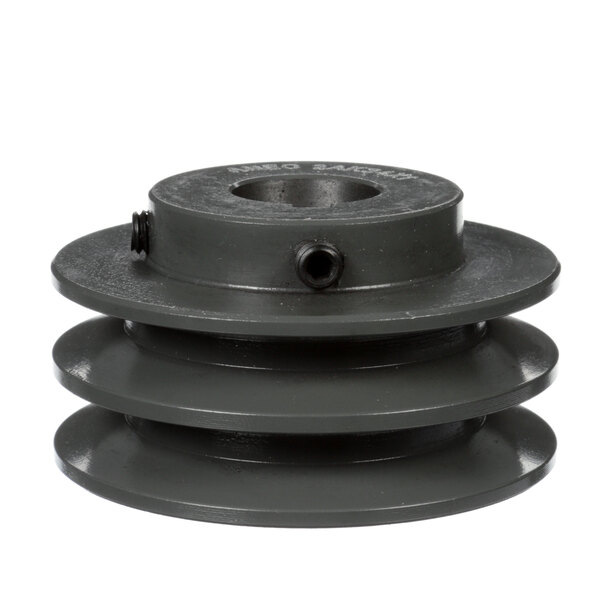 A Stero dual pulley with two holes.
