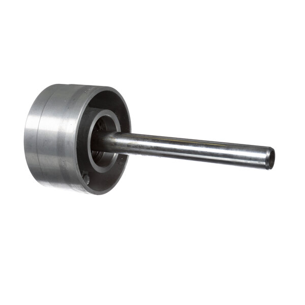 A round metal bearing with a metal rod.