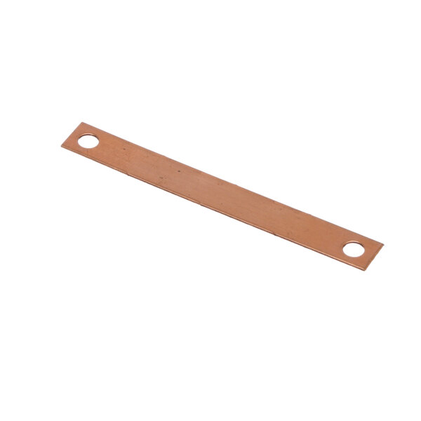 A copper busbar kit with holes.