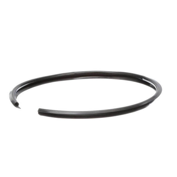 A black rubber gasket with a circle and a small hole.