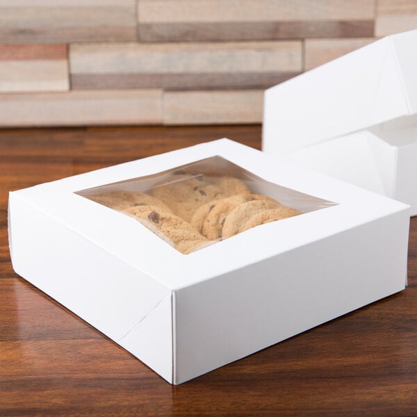 8 x 8 x 5inch Large Clear Window Details about   Bakery Cake Boxes 10-Set with Sturdy Handle 