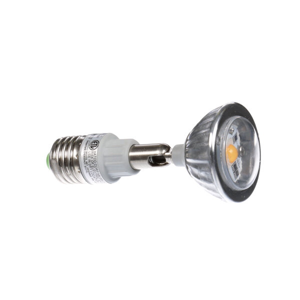 A Hatco Cled-2700-120 LED bulb with a small metal ball at the base.