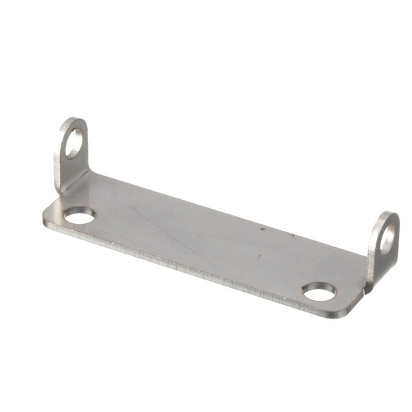 A metal Pitco clamp with two holes in it.