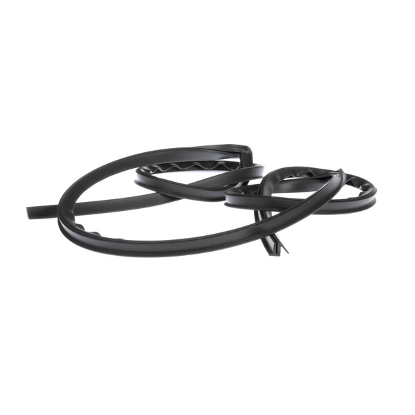 A black rubber gasket for a smoker.