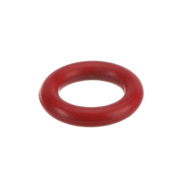 A red round rubber O-ring.