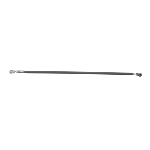 A Hatco R02.09.040.00 metal heating element with a black handle on a long metal rod.