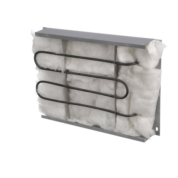 A metal box with a heating element inside and insulation.