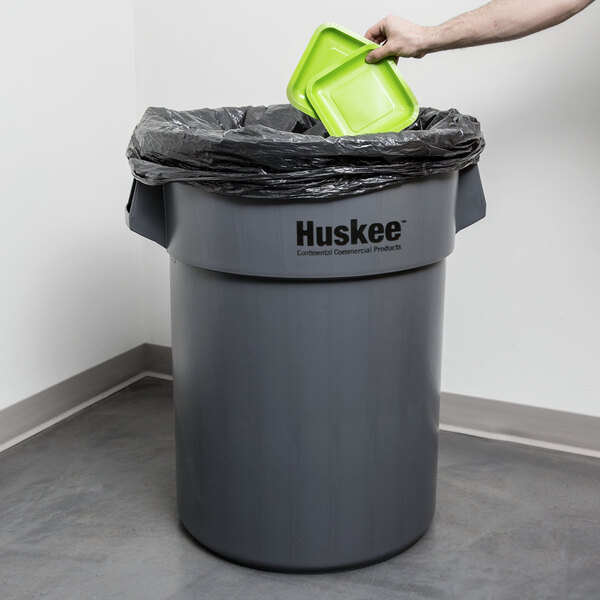 Husky HK55WC080C Trash Bag, 55 Gal Capacity, Clear