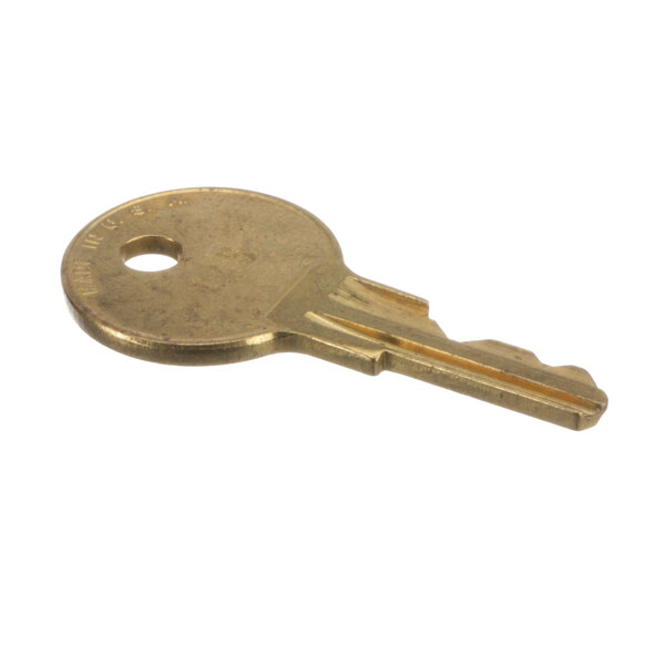 A close-up of a Traulsen 358-28924-45 key.