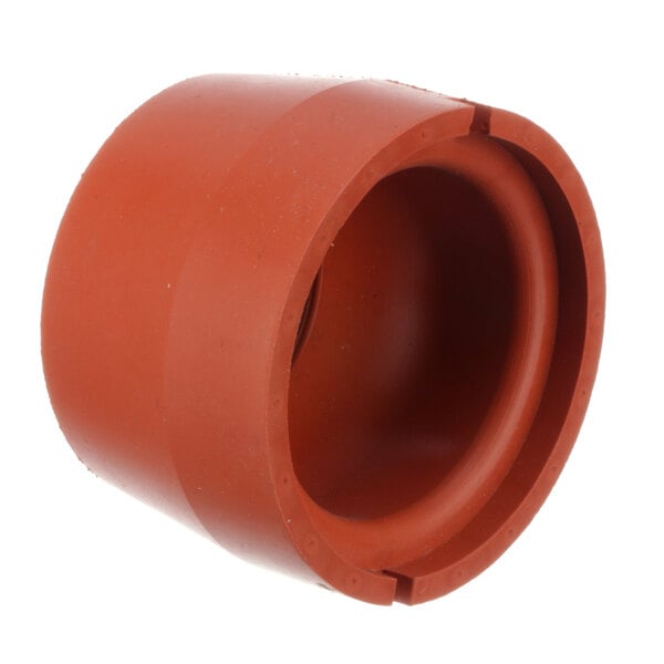 A close-up of an orange plastic rear auger seal for a Stoelting soft serve machine.
