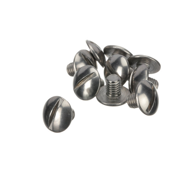 A close-up of a group of silver Antunes screws.
