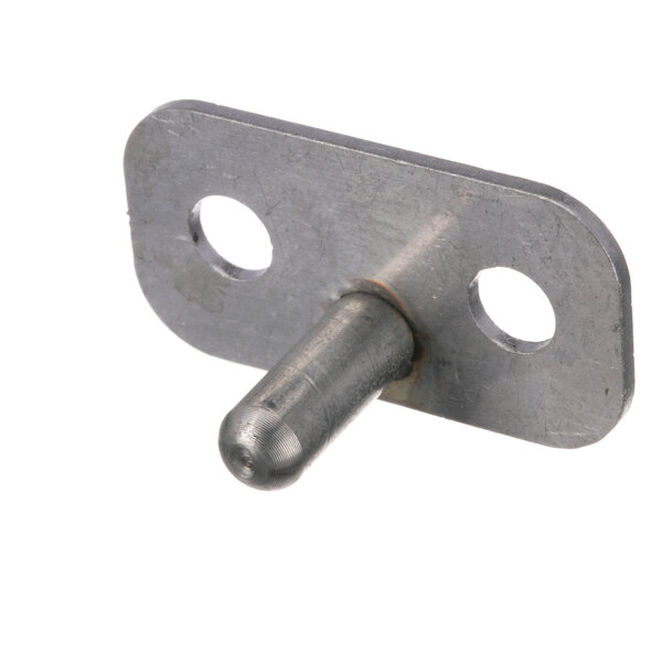 A metal bracket with two holes for a Blodgett 34524 activator door switch.