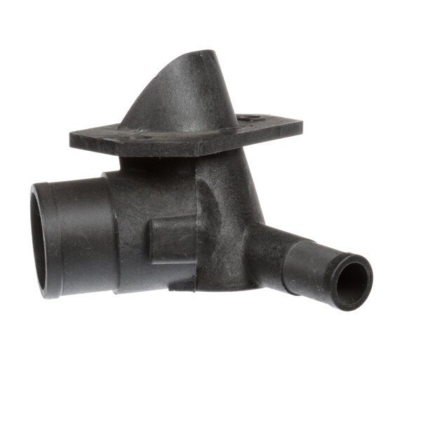 A black plastic Groen steam inlet with a small hole.