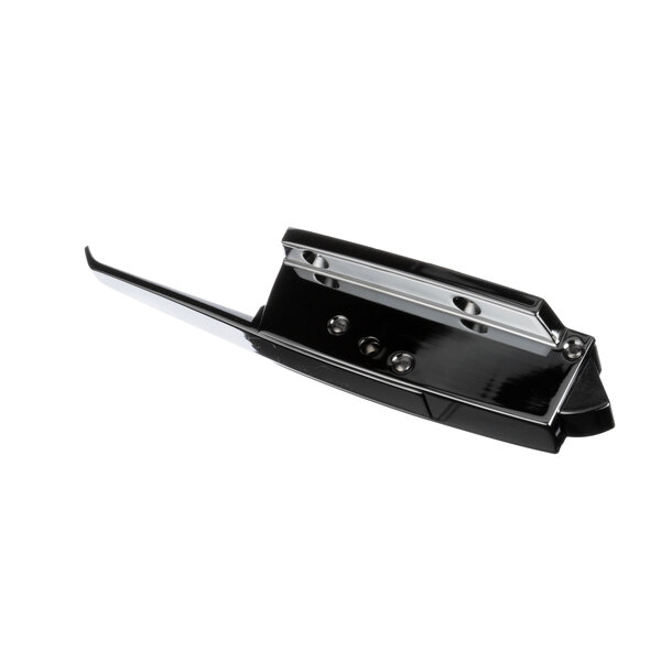 A black and silver metal Component Hardware door handle with a latch.