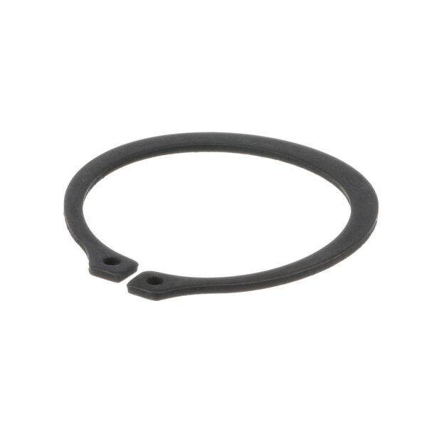 A black rubber ring with two holes for a Univex mixer.