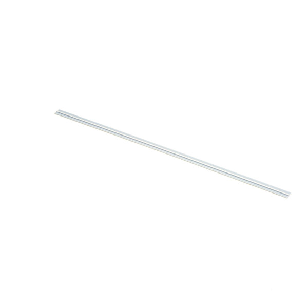 A long thin white plastic rod with metal strips on the ends.