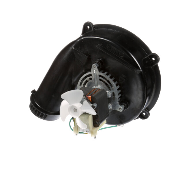 A black Henny Penny blower motor with a white fan on top.