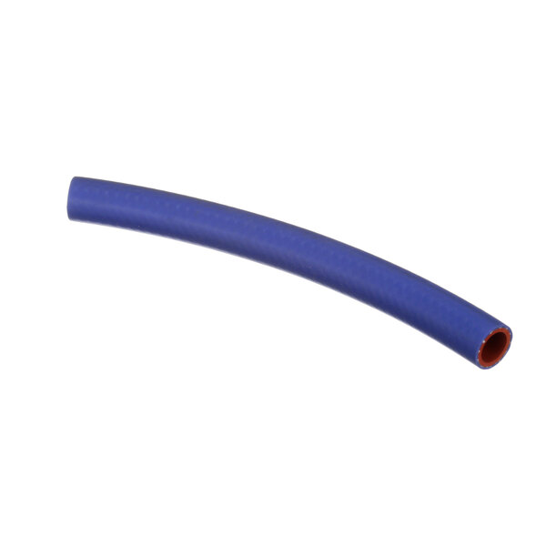 A blue flexible hose with a red inner tube.