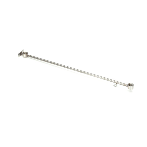 A stainless steel metal rod with a metal handle.