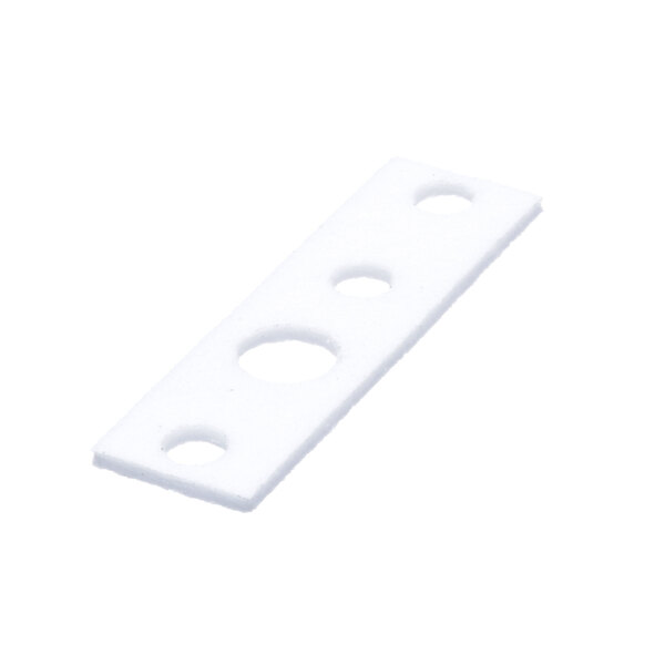 A white rectangular Cleveland gasket with holes.